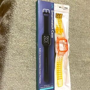 L/K Smartwatch Case Bundle Jiunai Compatible w/Apple Watch Band